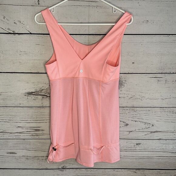 Lululemon Elevate Tank Top Coral Pink Bungee‎ Build in Bra size 6 - Picture 6 of 10